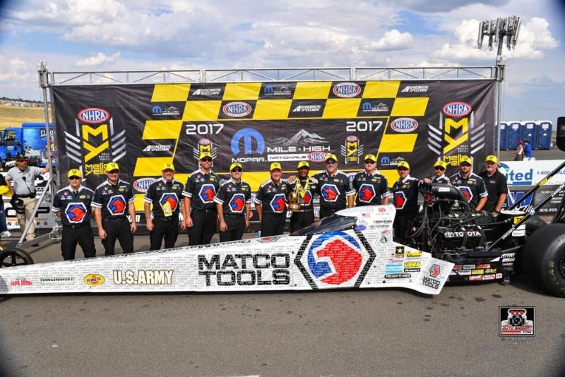 Most recent Top Fuel winner Brown ready for part two of NHRA Western Swing at Sonoma this weekend with Matco Tools team
