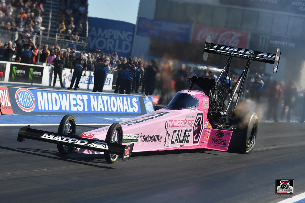 Antron Brown Bows Out in First-Round Pedalfest at NHRA Midwest Nationals, Remains Solidly in Championship Hunt
