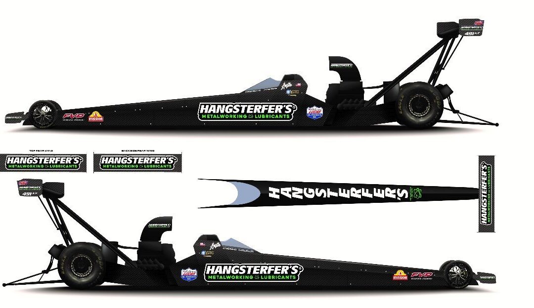 Hangsterfer’s Metalworking Lubricants Enters Second Decade as Major Partner of Antron Brown; Expands Involvement to Include ABM Accelerate Driver Angelle Sampey in A/Fuel Dragster Including Primary Livery at Gatornationals