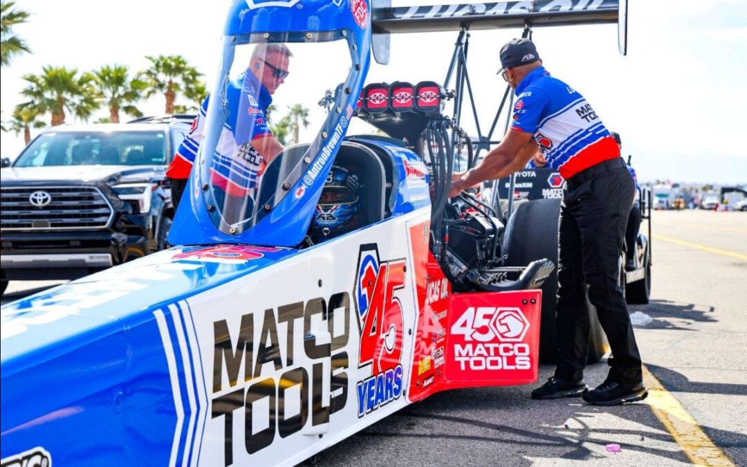 Defending Las Vegas Four-Wide Nationals Winner Antron Brown Out in Round 1