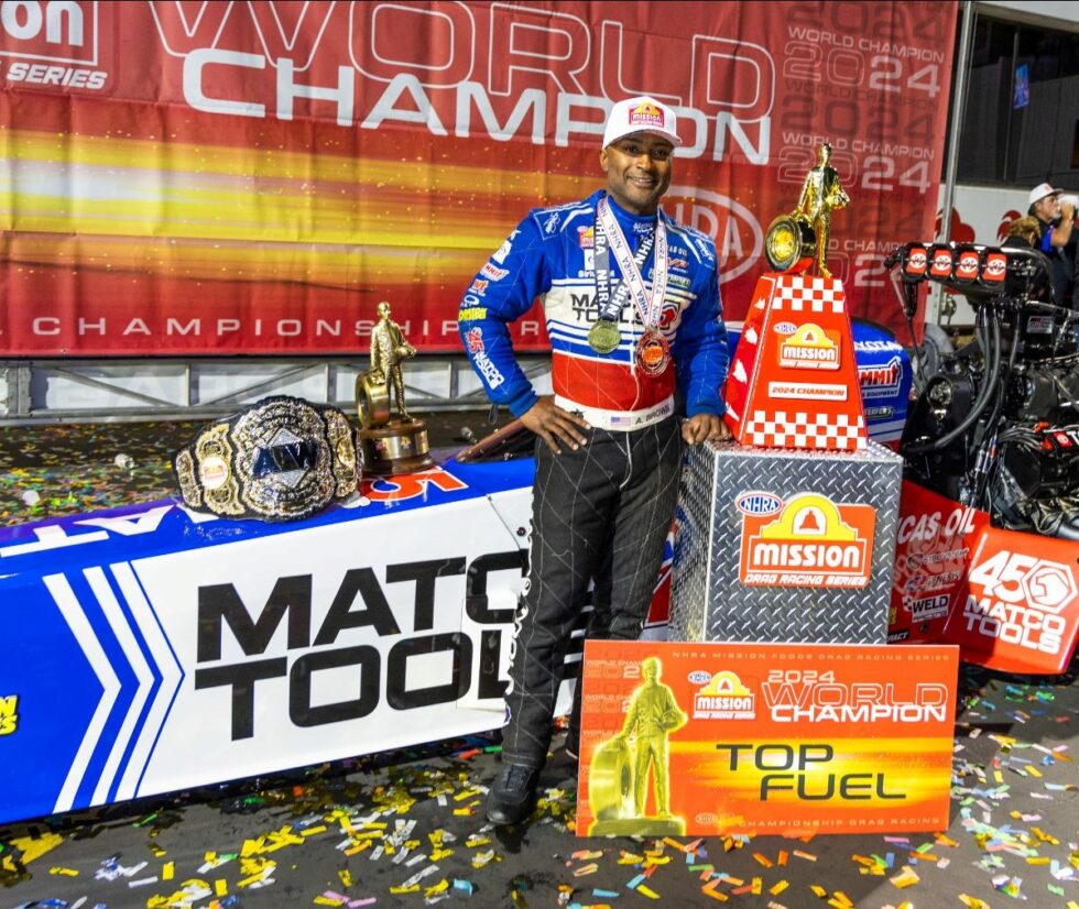 Antron Brown Secures Fourth NHRA Top Fuel World Championship, First as Team Owner Antron Brown
