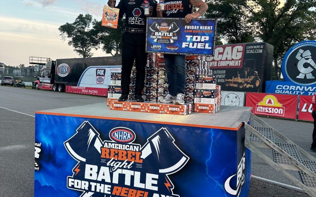 Antron Brown Scores Provisional Pole and ‘Battle for the Rebel Axe’ Low Qualifier Award at Lucas Oil NHRA Nationals